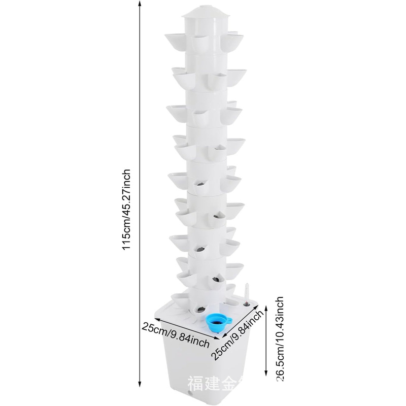 Cross-Border Hot-Selling New Column Soilless Cultivation Hydroponic Vegetable Growing Machine Hydroponic Column Tower 35 Holes, 40 Holes, 45 Holes Cross-Border Hot-Selling New Column Soilless Cultivation Hydroponic Vegetable Growing Machine Hydroponic Column Tower 35 Holes, 40 Holes, 45 Holes