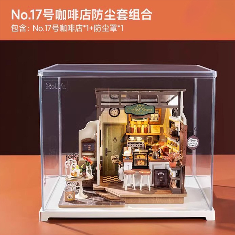 Rollife Ruo Lai Dream Auto Repair Room Diy Cottage Modelo hecho a mano Casa pequeña Escena en miniatura Bloques de construcción Juguetes