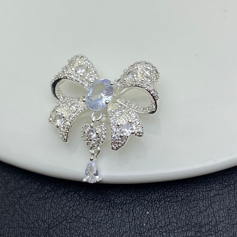 保色满钻蝴蝶结通孔吊坠手工水晶文玩手串手链DIY饰品配件串珠|undefined