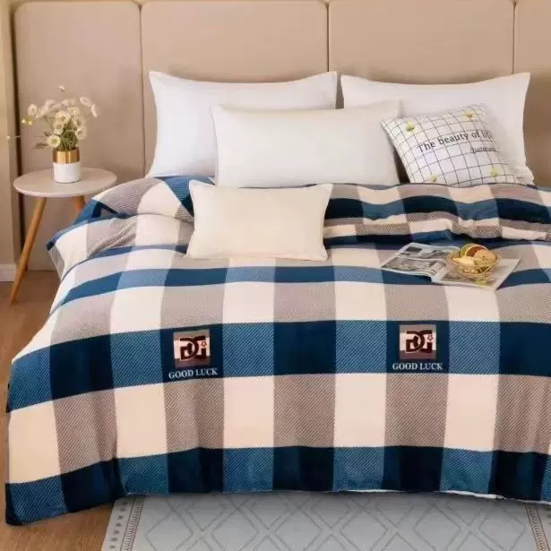 冬季双人加厚双面绒被套单人法兰绒毛绒保暖被罩珊瑚特价加绒单件