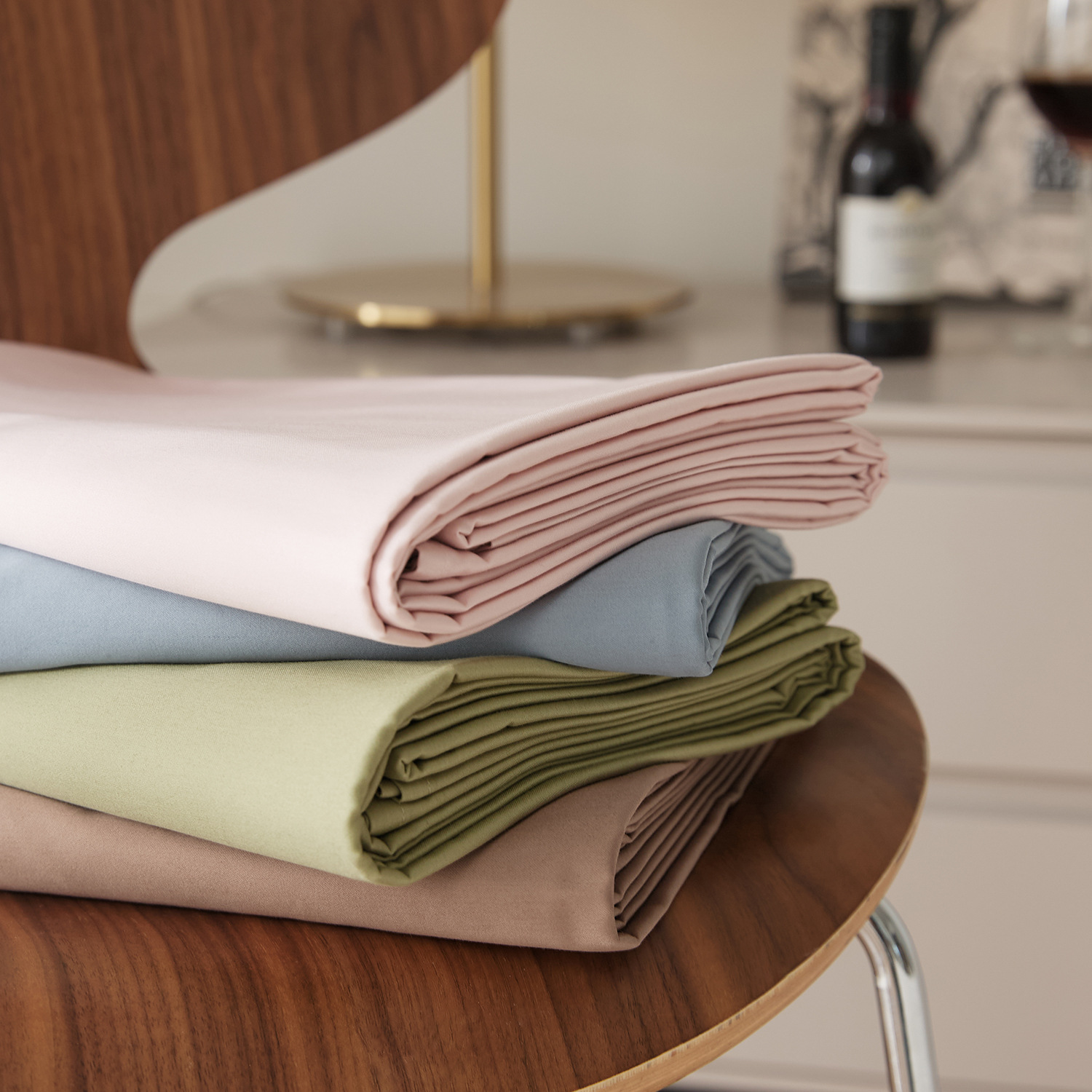 Thickened Pure Cotton Bed Sheetss Imitation 100-Count Long-Staple Cotton Warm Cotton Brushed Bed Sheetss Simple Pure Color Satin Double Bed