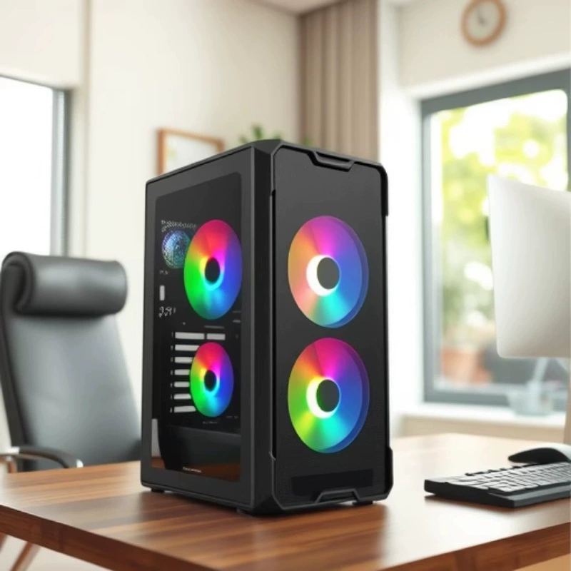 Настольный компьютер (Hanma) E5‑2680 V2 — 10 ядер/20 потоков, 32 GB, 512 GB SSD, RX550 1 GB