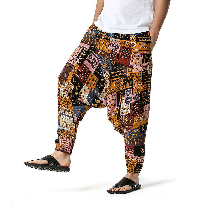 men's and women's foreign trade Harun yoga pants loose bohemian pants hanging pants moth pants 59