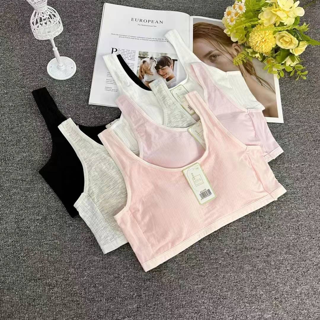 Nueva taza fija sin costuras hermosa espalda sin anillo de acero ropa interior chaleco chaleco cómodo ropa interior damas base sostén al por mayor