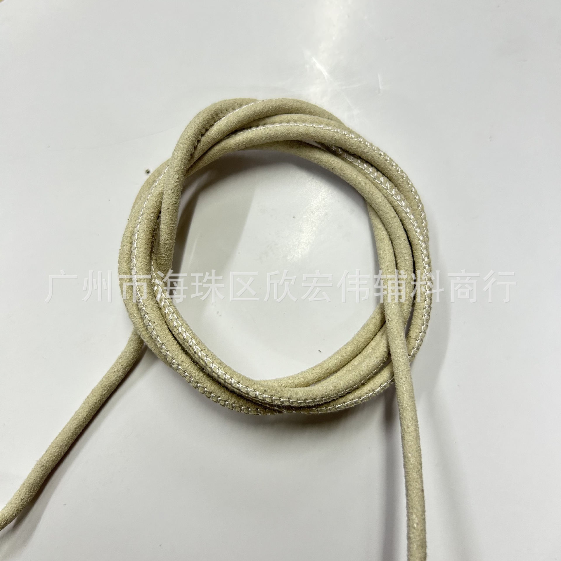 鹿皮绒车线 3-4mm 韩国绒圆绳 实心DIY手工玩具挂件