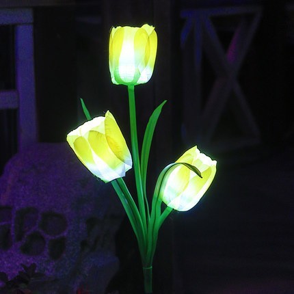 led太阳能灯地插灯彼岸花百合花玫瑰花仿真花蒲公英草坪铜线灯串|undefined