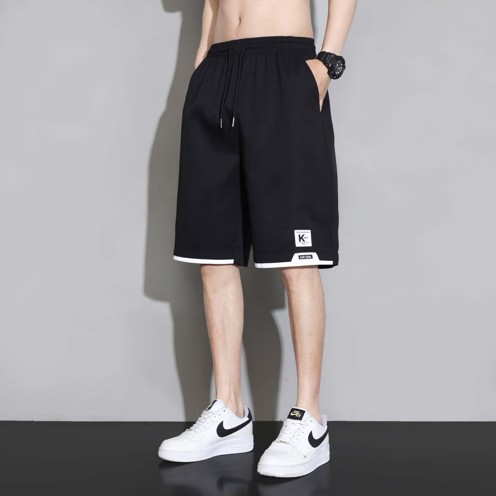 Source Manufacturer Ice Silk Shorts Men's Summer Quick-Drying Five-Point Large Pants Sports Medium Pants Loose Workwear Casual