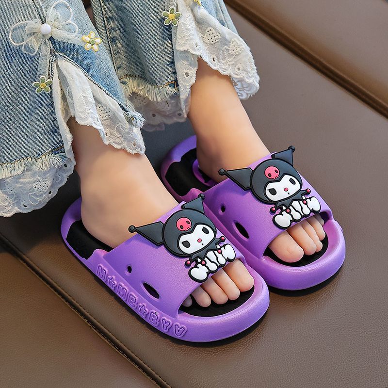 木木兔儿童凉拖鞋女公主夏季可爱室内软底卡通洗澡防滑宝宝库洛米