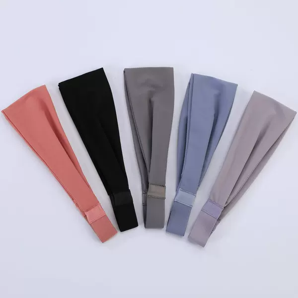 New Fashion Sports Yoga Wide Hair Band Fitness Sweat Absorbing Breathable Hair Band Outdoor Riding Headband Wash Face Hair Band