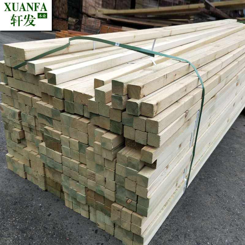 Outdoor Pinus sylvestris anticorrosive wood strip wood board pine solid wood strip wood square wood keel mat stick stick square strip