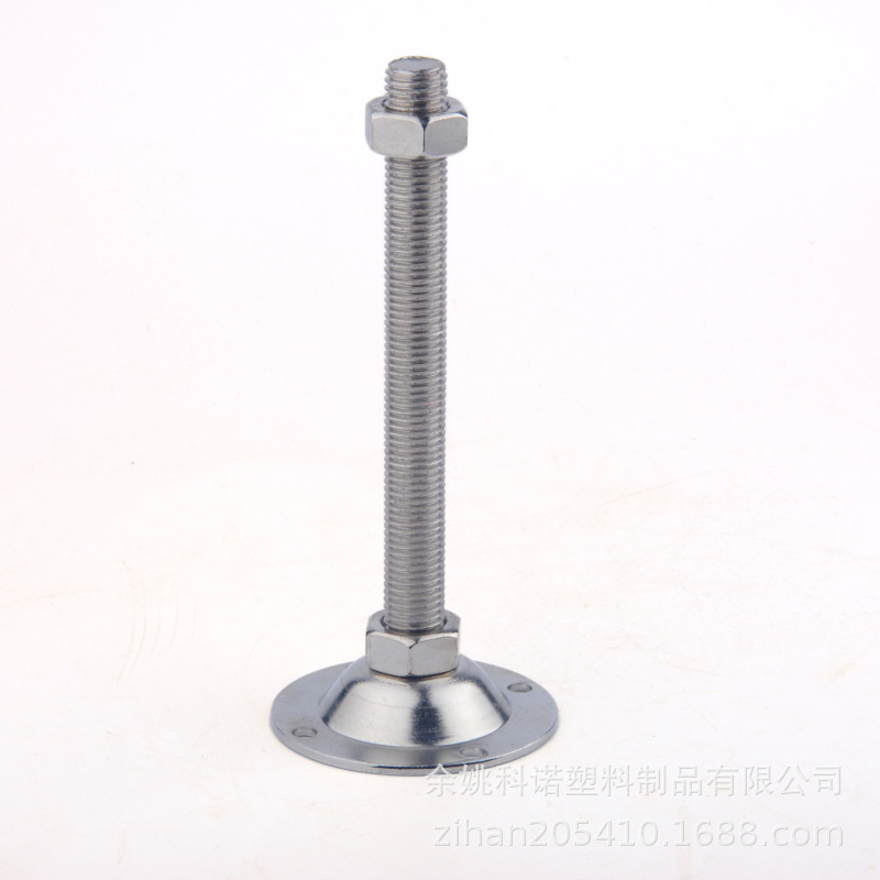M12不锈钢304材料喇叭底座带孔金属调节脚杯 输送机空心支撑脚杯
