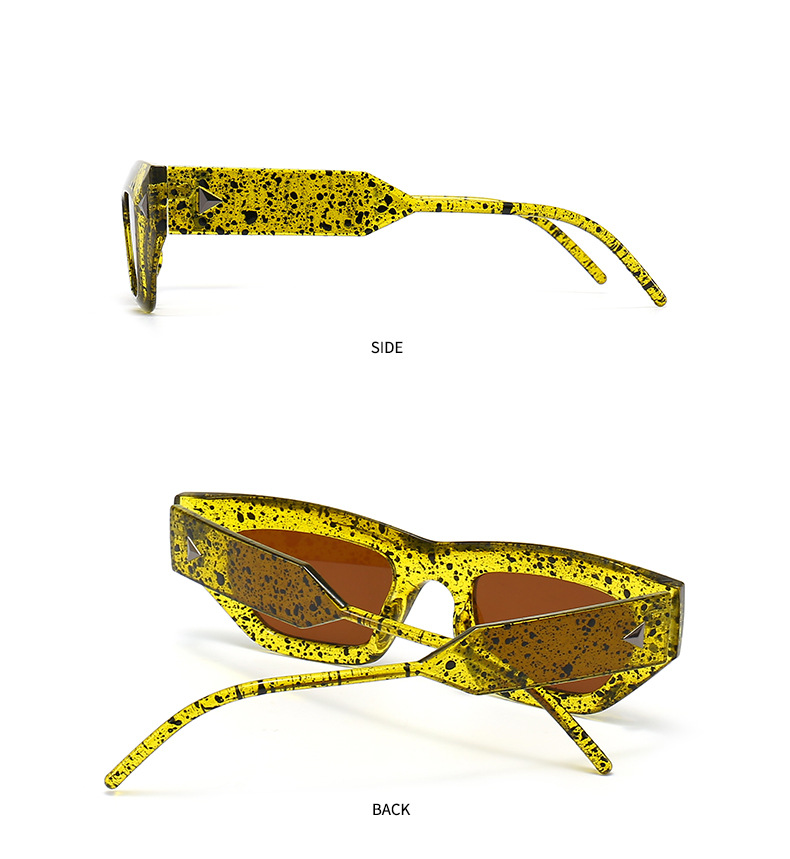90g Weight Full Frame Glasses Structure Sunglasses Classification UV400 Protection, Resin Lens Material Square Glasses Style Daily Occasion Color Block Pattern Unisex Gender Patchwork Design Fashion Style Fashion Color Block UV400 Protection Resin Square Patchwork Full Frame Women's Sunglasses 11