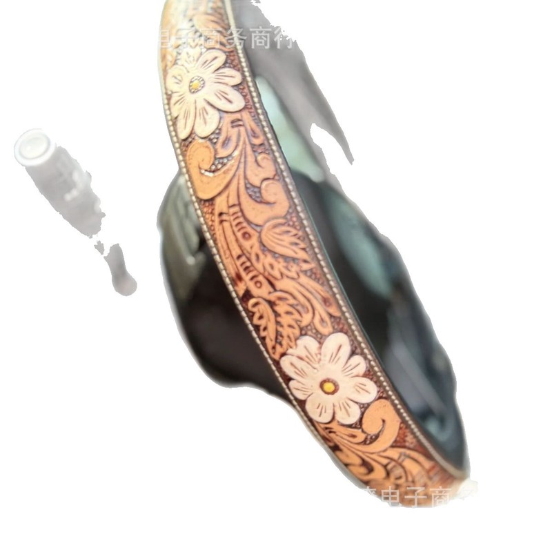 独立站新款Neutral Floral Steering Wheel Cover 汽车花卉方向盘|undefined
