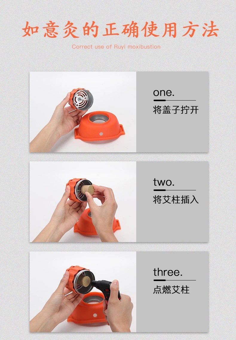 Portable Smokeless Moxibustion Box Gong Ting Jiu Home Warming Device for Body Care preparation