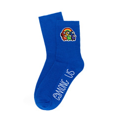 New Among Us Candy Color Socks for Men and Women, Autumn and Winter Mid-Calf Cotton Knit Socks with Prints, Multicolor Over-the-Knee Socks, Wholesale