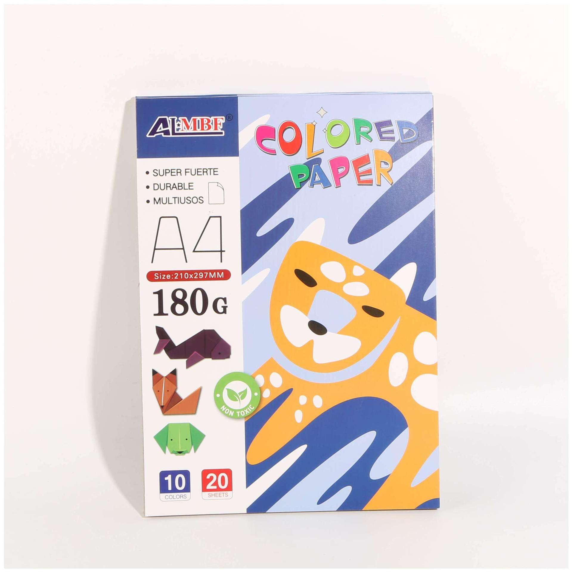 彩色卡纸 彩色本 A4 彩色纸儿童绘画定 制LOGO加厚工艺纸本180G