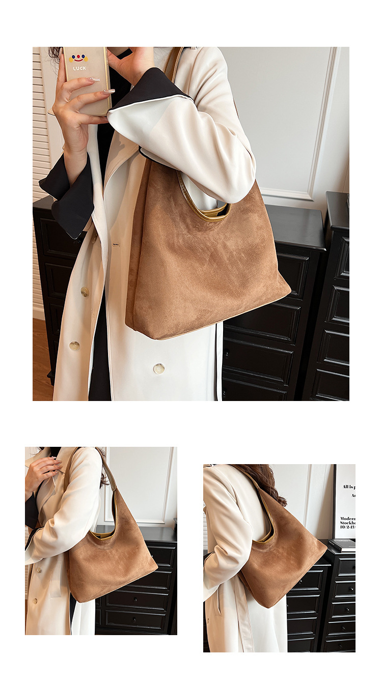 Borsa a tracolla donna retro in velluto effetto camoscio_voghion.com
