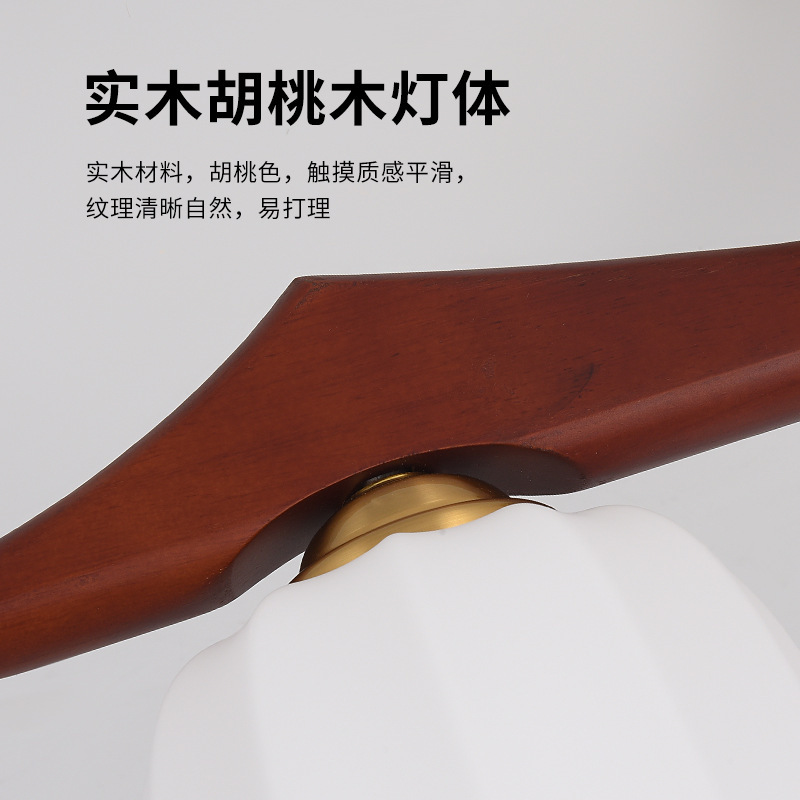 Nueva sensación de candelabro de estilo chino sala de estar madera sólida lámpara de comedor medieval lámpara de nuez dormitorio de melocotón retro estilo antiguo latón alto