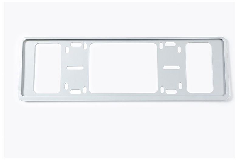 Iron double-layer new energy vehicle license plate frame with adjustable hole positions, license plate frame for electric vehicle modification supplies