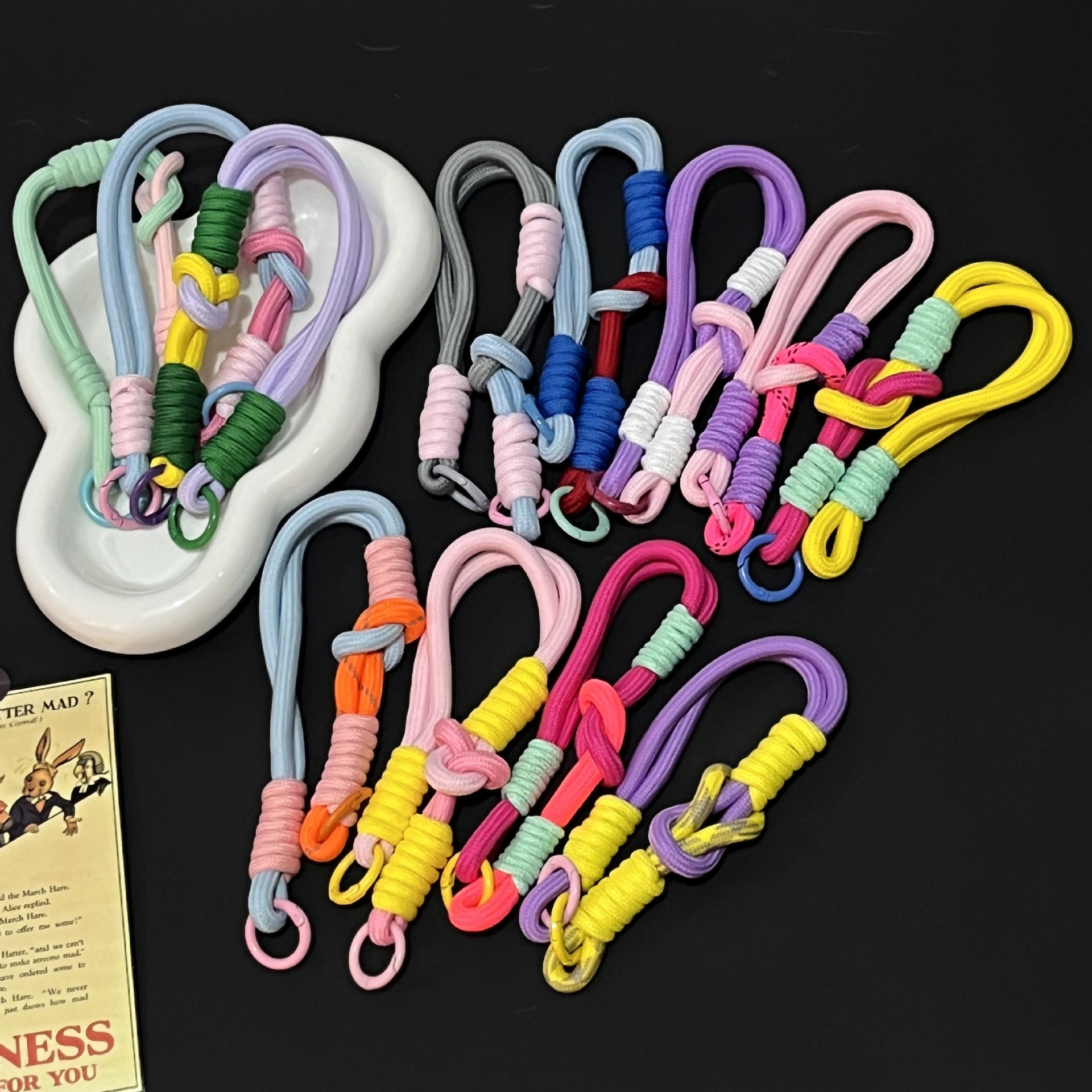 Casual, Daily Occasion 1 Piece Polyester Color Block Slip-on Bag Charms