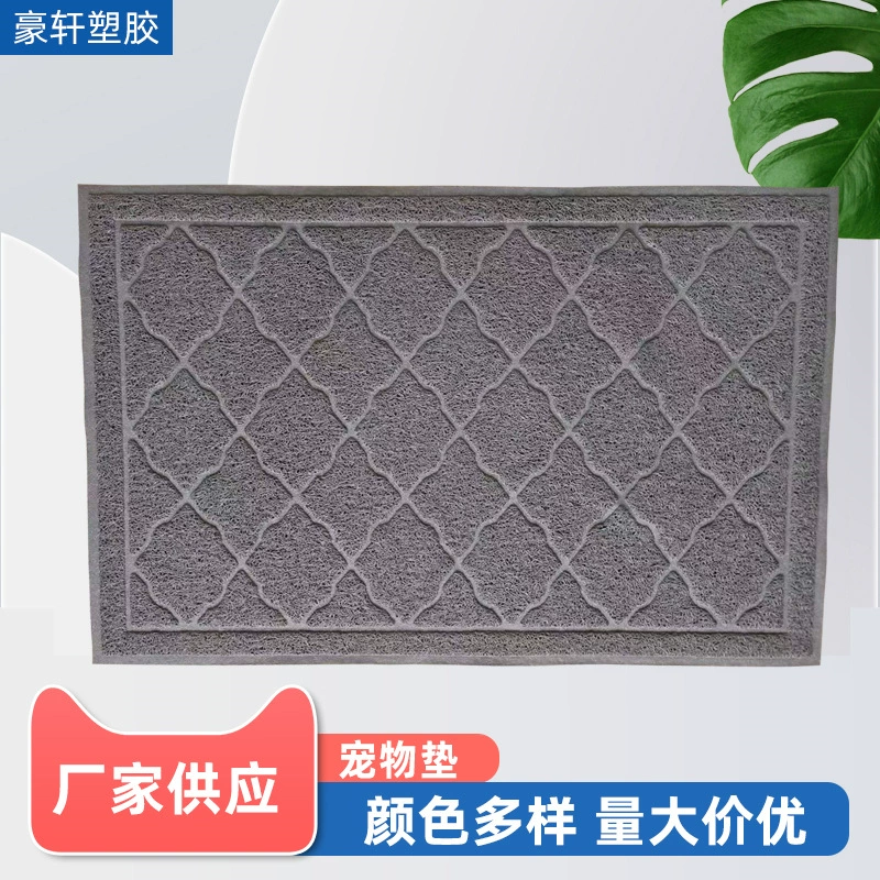 Коврик для кошачьего туалета из ПВХ с защитой от вынос коврик для туалета прямоугольный коврик из ПВХ для домашних животных коврик для кошачьего туалета