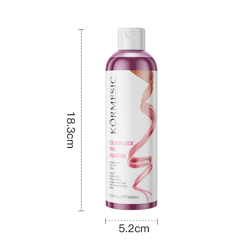 KORMESIC All English Lock Color Purple Champú Shampoo Suavizante Cuidado del cabello Fabricante de comercio exterior transfronterizo al por mayor