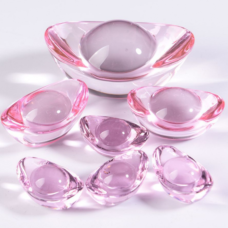 カラフルなクリスタルインゴット、カラフルなガラスインゴット、工芸品、大小の金インゴット、装飾品、カラフルな小さなインゴット|undefined