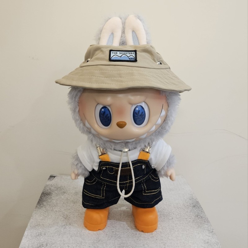 大春野38cm中娃拉布布在家搪胶脸毛绒玩具公仔马卡龙手办批玩偶|undefined