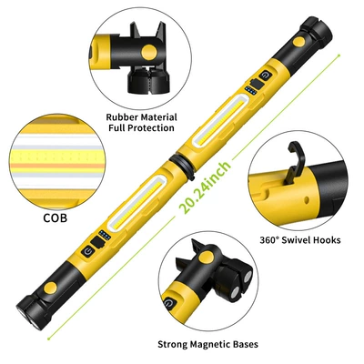 İşçi projektorları – rechargeable lighting with hook