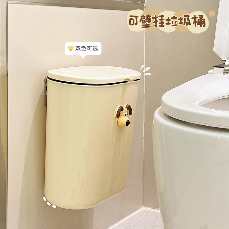 Toilet trash can wall-mounted household kitchen toilet special 2023 new style with lid living room gap sanitary bucket