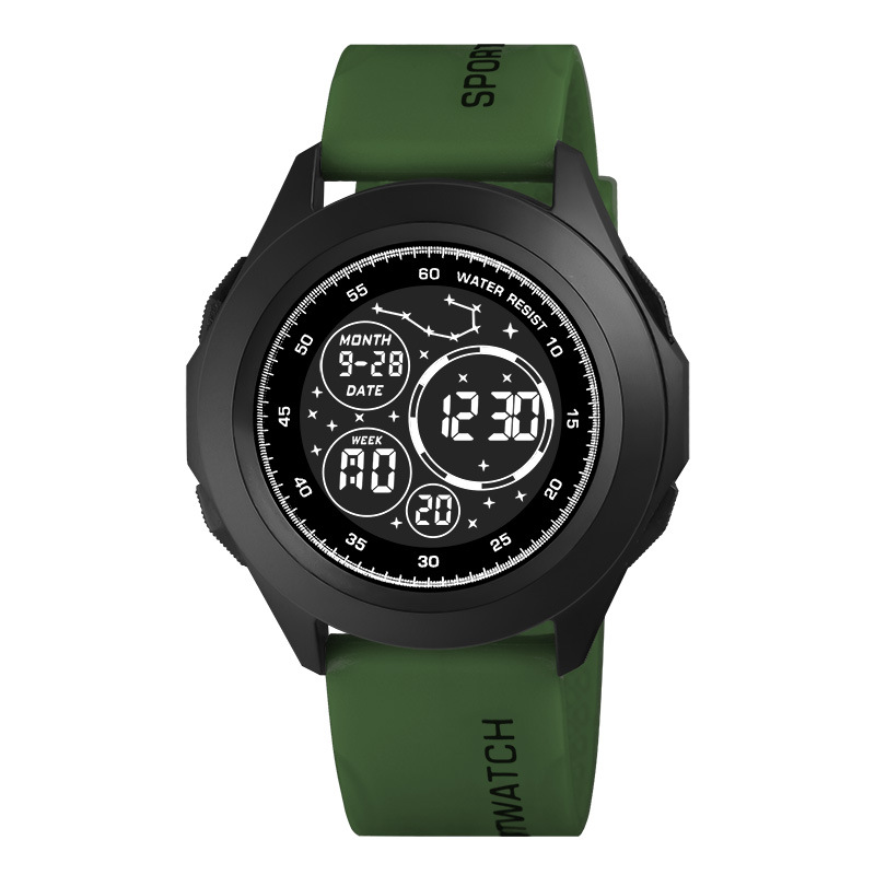 Nuevos productos para hombres alarma reloj electrónico multifuncional tendencia de luz nocturna estudiantes deportivo al aire libre cronómetro electrónico en stock