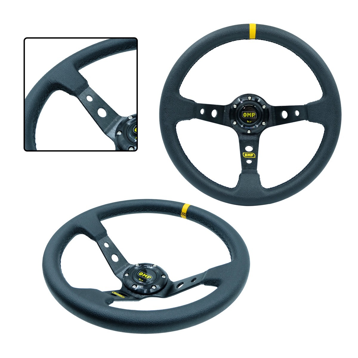 14 inch PVC Car Steering Wheel 350mm Universal Racing Wheel