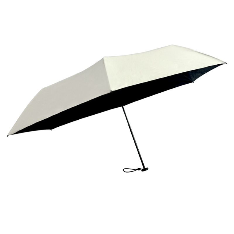 Sombrilla negra con protección solar para mujer ultraligera_voghion.com