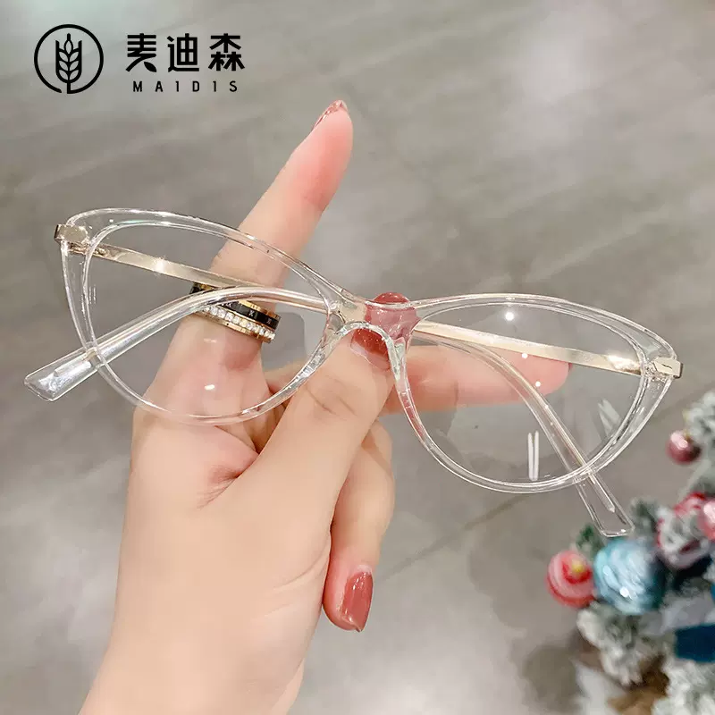 杰特9009TR0防蓝光眼镜小框猫眼外贸眼镜学生近视框架镜外贸眼镜