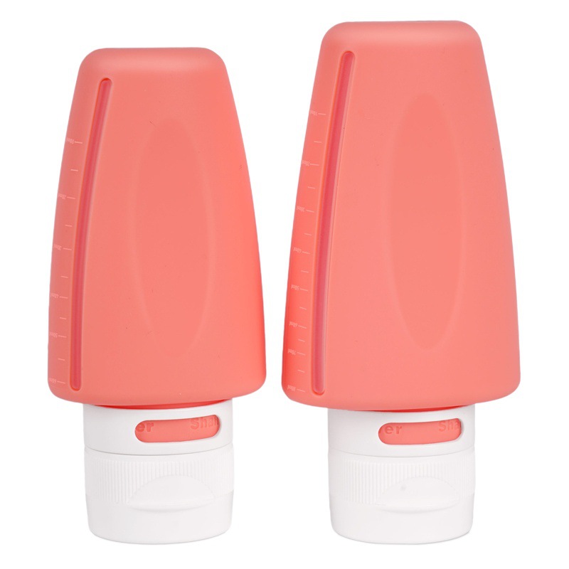 Botella de almacenamiento de gel de ducha de champú caliente transfronteriza sub-botella de viaje botella de almacenamiento portátil de silicona de cuatro piezas al aire libre