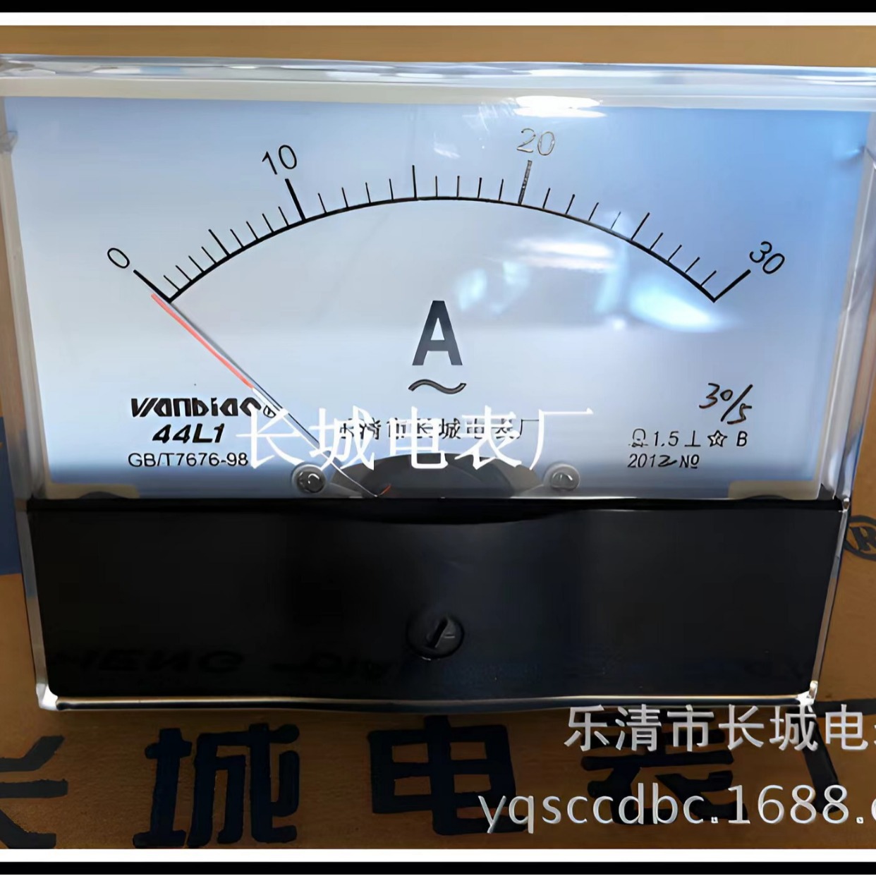 长城电表厂 44L1 30/5A 交流指针电流表  100*80