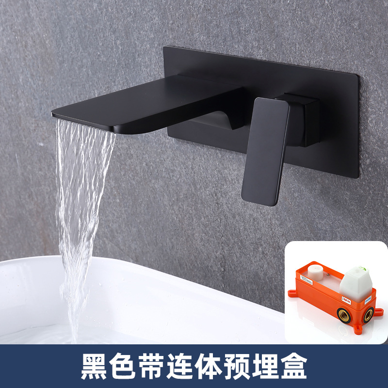 Grifo Mezclador Empotrado para Lavabo de Cobre, Empotrado en Pared, para Lavabo y Bañera