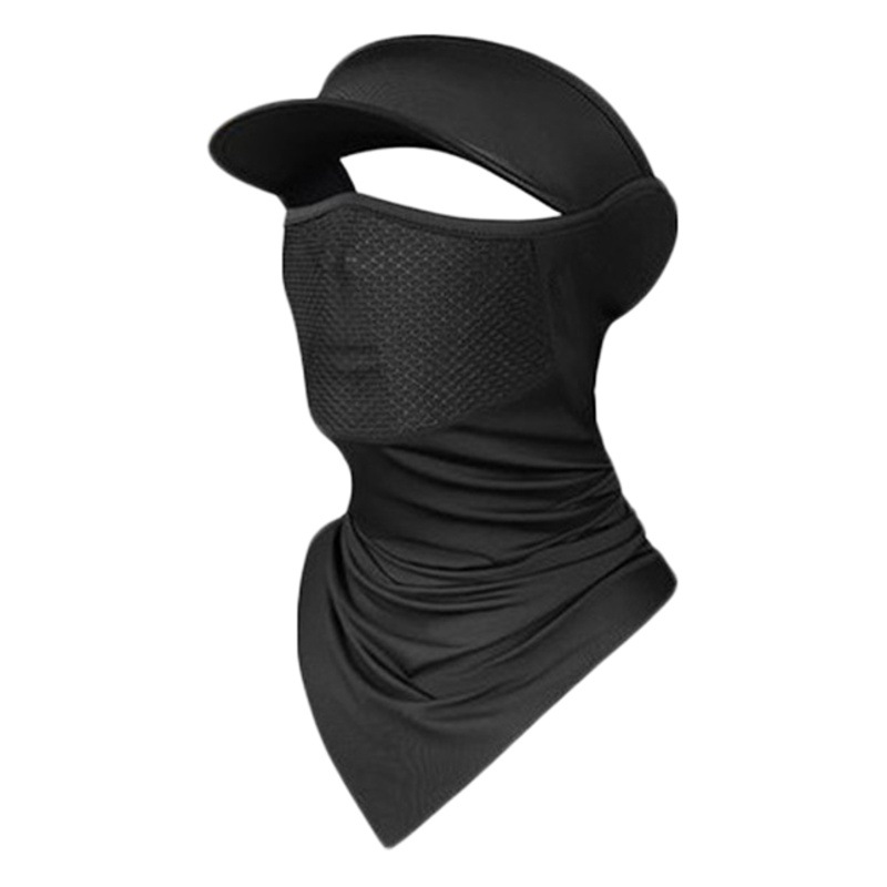 Summer ice silk sun protection riding mask Men's Outdoor Fishing breathable filter screen sun protection brim triangle magic headscarf women