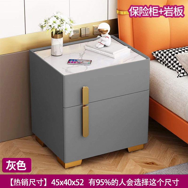 회색 원목 금고 + 세라믹 상판