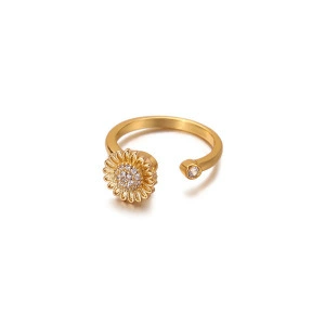 Ring, Amazon, diamond encrusted, 18 carat, flowered