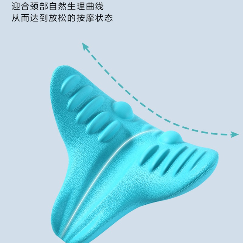 颈椎按摩枕指压枕牵引脊椎脖子疏通头肩颈部按摩器富贵包矫正仪