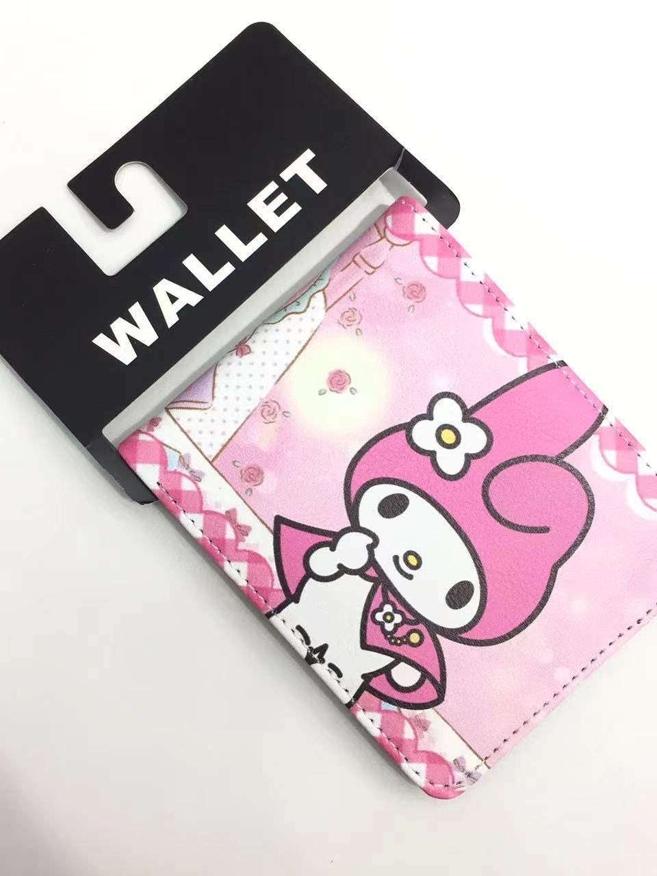 Coolomi PVC cremallera corta cartera Yugui perro melodía titular de la tarjeta clave caso monedero KT bolsa