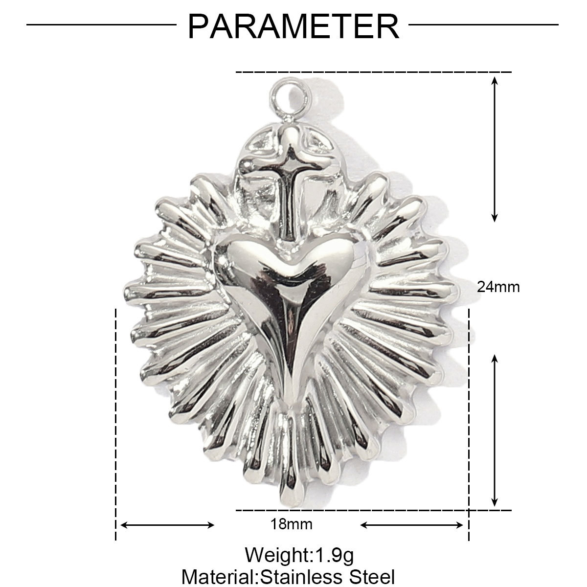 6g Weight Pendant Jewelry Making Type 15*17mm, 18 * 20mm, 18 * 24mm Jewelry Making Size Rhinestones Inlay Material DIY Ornament Accessories Classification 3 PCS/Package Quantity 304 Stainless Steel Material Cross, Angel, Heart Shape, Flower, Shell Pattern All Seasons Season Polished Finish Inlay Design IG Style, Modern Style Style 3 PCS/Package 15*17mm 18 * 20mm 18 * 24mm 304 Stainless Steel Rhinestones Cross Angel Heart Shape Polished Pendant DIY Ornament Accessories 9