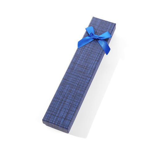 Rectangular wooden hairpin box with bow ribbon watch box gift box jewelry box necklace bracelet jewelry box wholesale