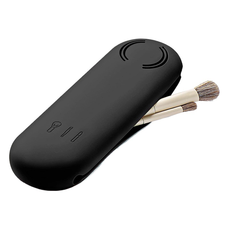 Amazon nuevo cepillo de maquillaje bolsa de almacenamiento de silicona viaje portátil a prueba de polvo de succión magnética bolsa de almacenamiento de herramientas de belleza