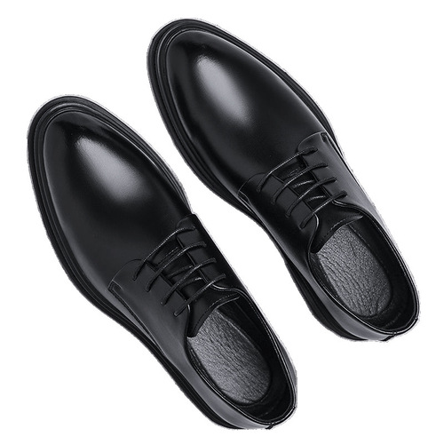 New Leather Business Formal Dress Shoes for Men - Spring and Autumn Breathable, English Style, Korean Version, Pointed Toe, Wedding Shoes