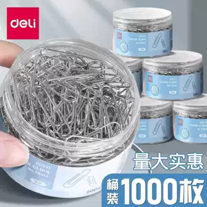 Скрепка для бумаг Deli, 3 #, скрепка для бумаг, 29 мм, большая никелированная, антикоррозийная, офисная, финансовая, u-образная, игольная скрепка, канцелярские принадлежности