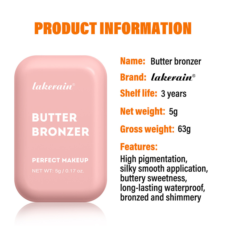 lakerain Butter Bronze Contouring Powder for Contour and natural hairline Contouring powder undefined