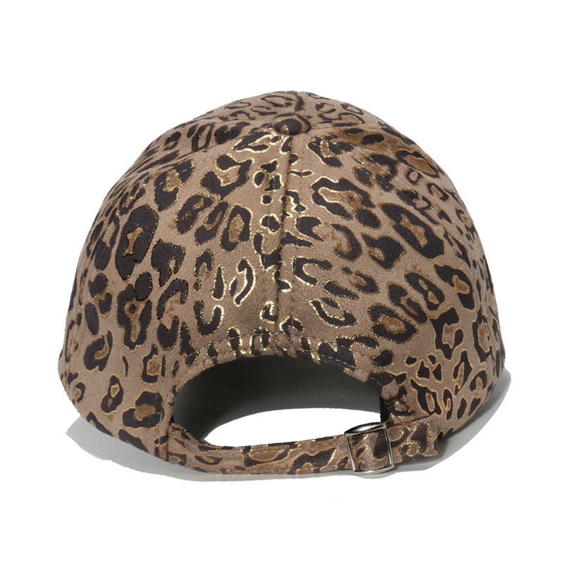 Curved Eaves Rim Women's Streetwear Leopard Curved Eaves Baseball Cap