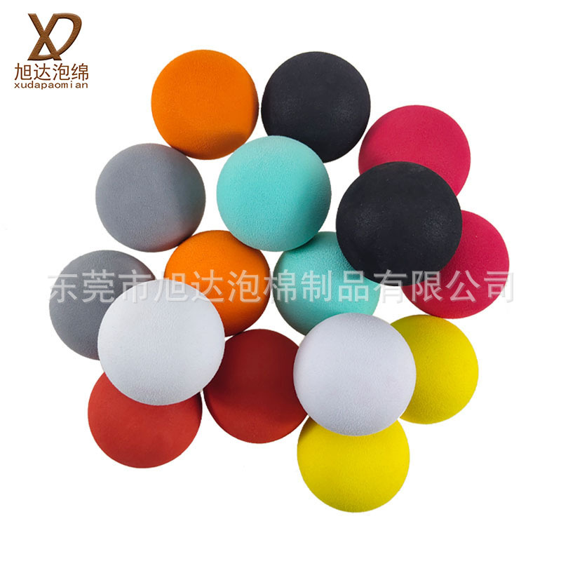 Eva Rainbow Ball Colorful Foam with Hole Massage Ball Solid Kindergarten Sponge Toy Ball Manufacturer Large Quantity and Excellent Price